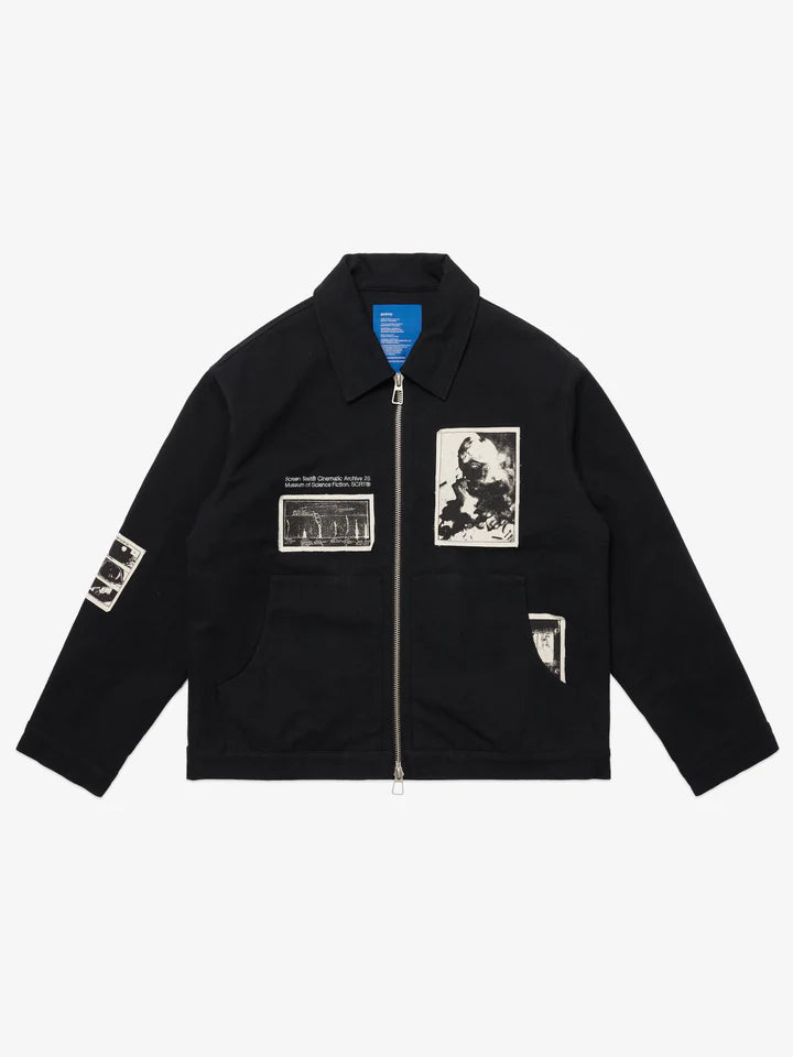 SCRT // QUILTED NEXUS  WORK JACKET // BLACK