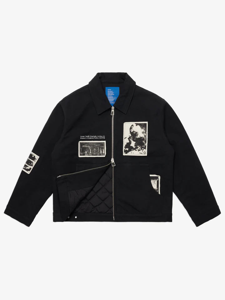 SCRT // QUILTED NEXUS  WORK JACKET // BLACK