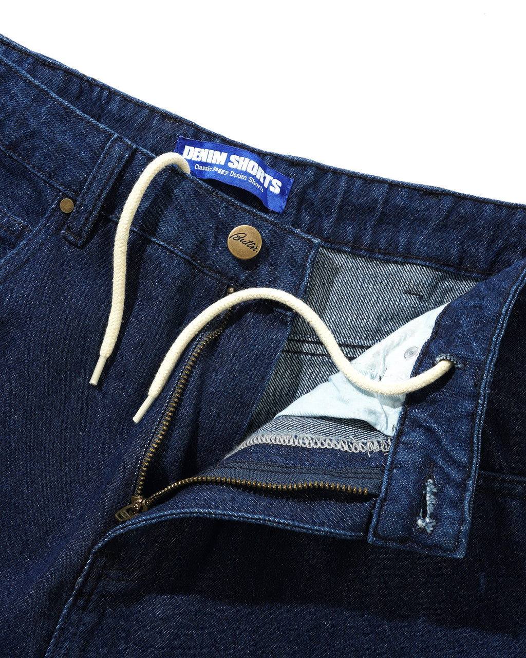 BUTTERGOODS // SHORT // RIVET DENIM SHORTS // RAW INDIGO