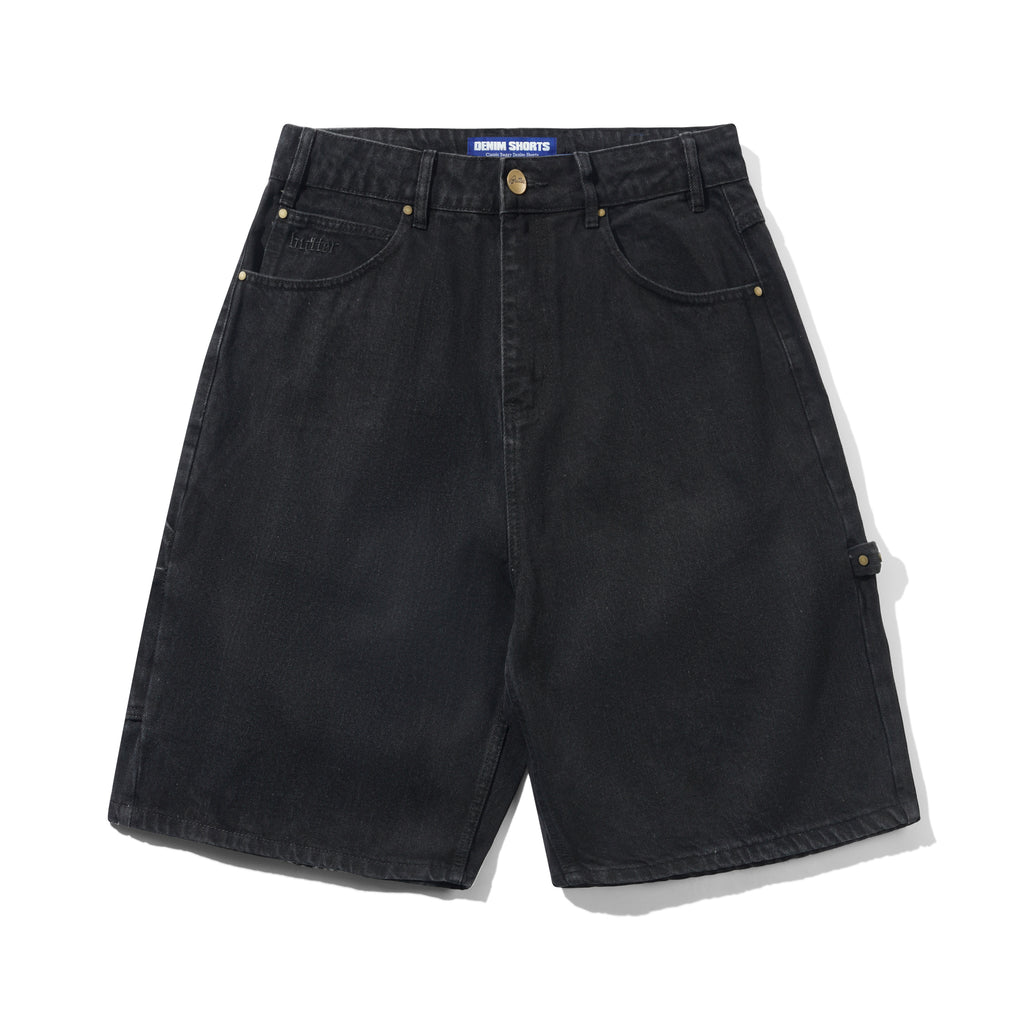 BUTTERGOODS // SHORT // RIVET DENIM SHORTS // WASHED BLACK