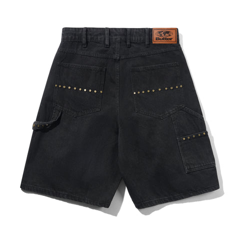 BUTTERGOODS // SHORT // RIVET DENIM SHORTS // WASHED BLACK