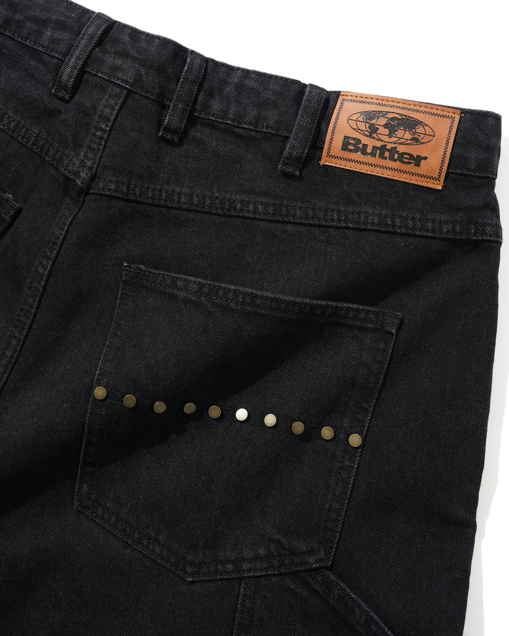 BUTTERGOODS // SHORT // RIVET DENIM SHORTS // WASHED BLACK