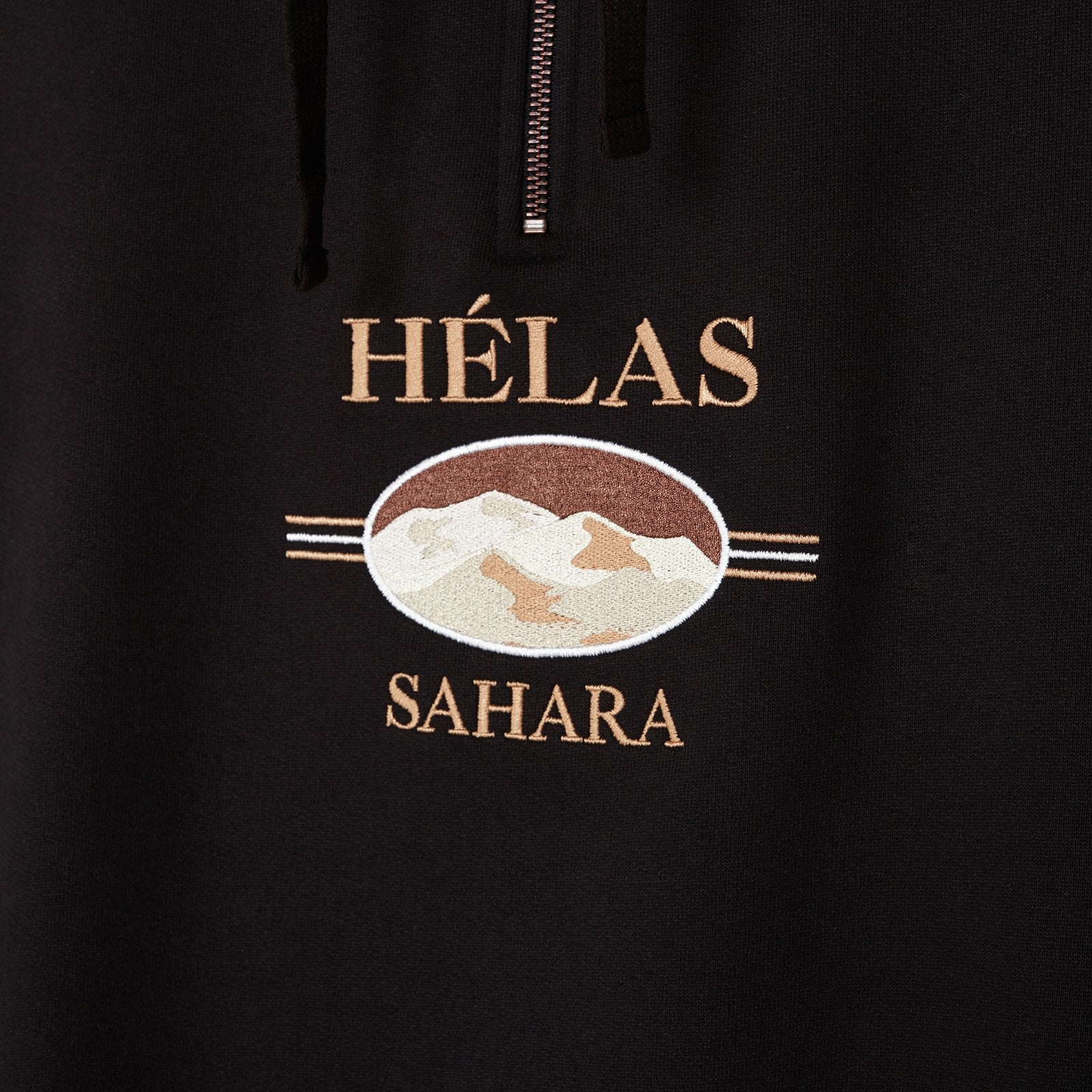 HELAS // SAHARA QUARTER ZIP // BLACK // L