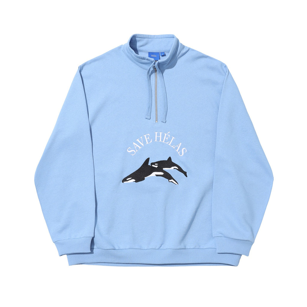 HELAS // SAVE QUARTER ZIP // BLUE // XL