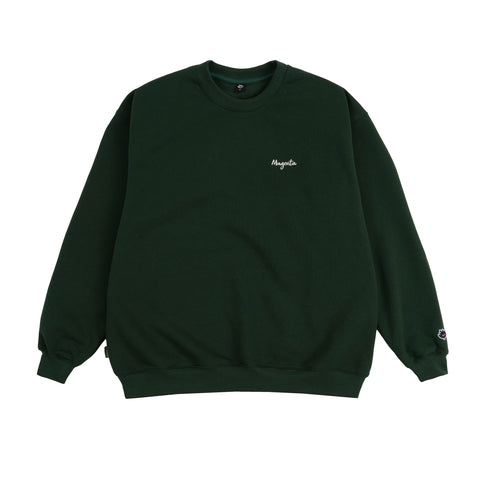 MAGENTA // CREWNECK // SCRIPT // GREEN