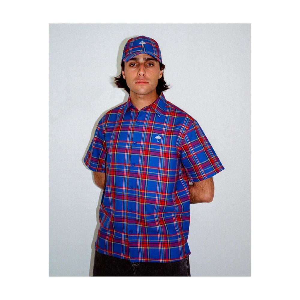 HELAS LAURENT CAP CHECKED BLUE