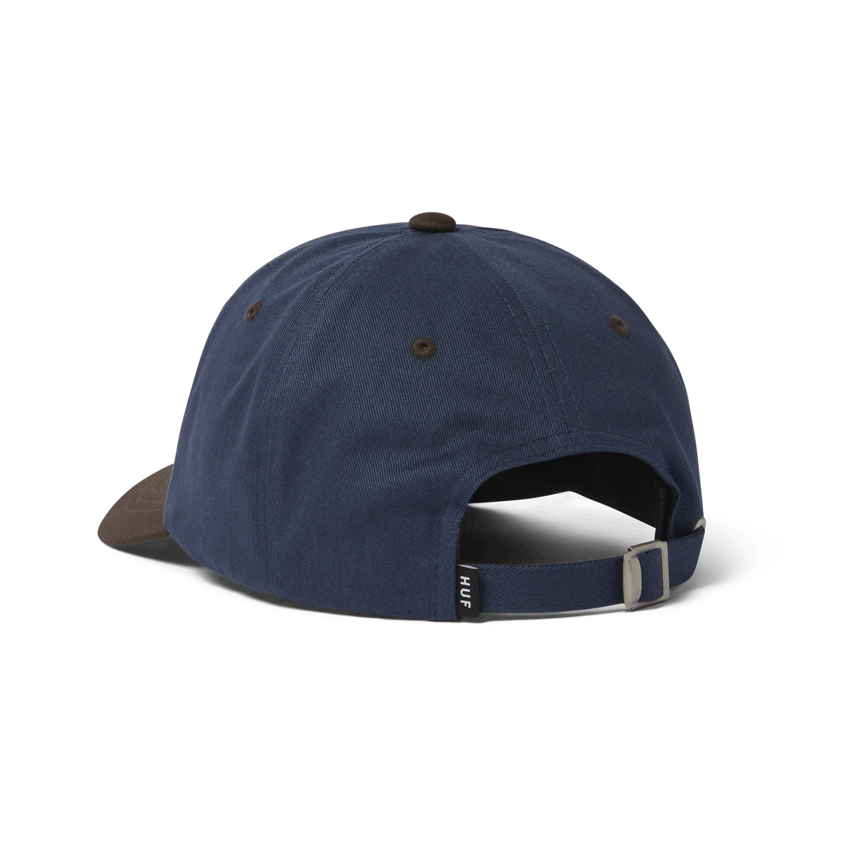 HUF // STRETCH LOGO 6-PANEL CUVRED VISOR HAT // NAVY
