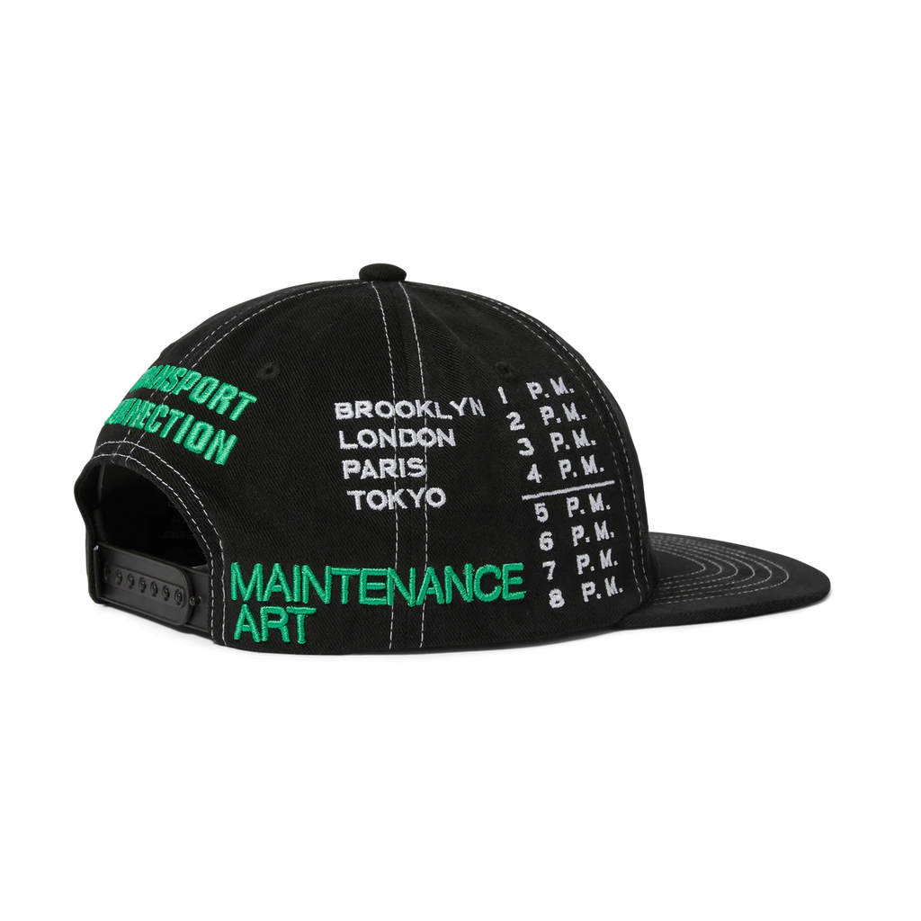 HUF // TRANSPORT CONNECTION SNAPBACK HAT // BLACK