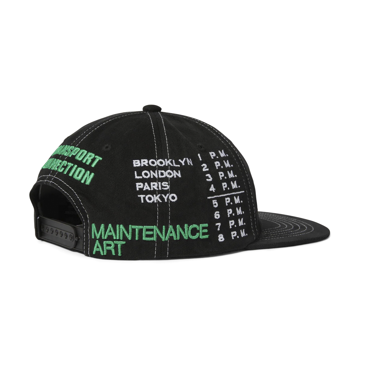HUF // TRANSPORT CONNECTION SNAPBACK HAT // BLACK