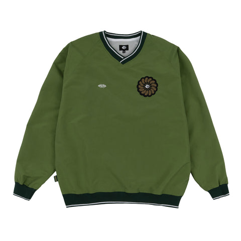 MAGENTA // V NECK // TRES TECH // FORREST GREEN