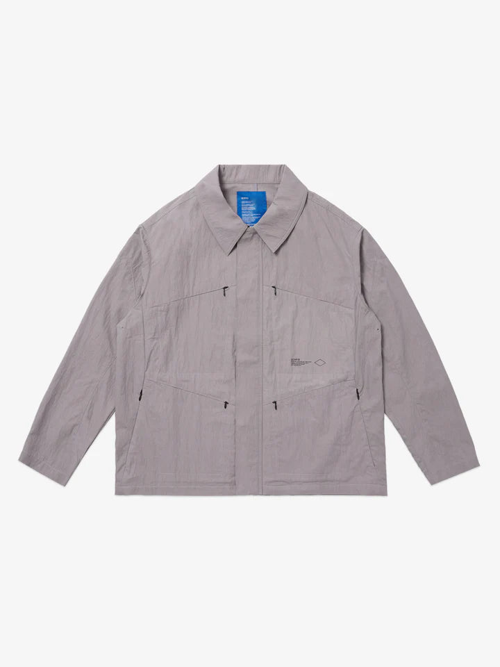 SCRT // NYLON TECHNICAL SHIRT // LIGHT GREY