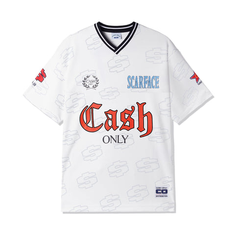 CASH ONLY // TRAINING JERSEY // WHITE