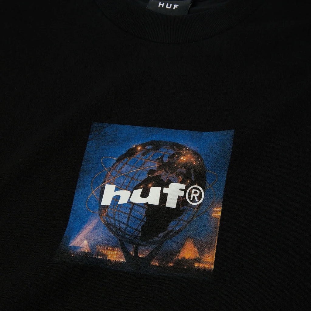HUF UNISPHERE SS TEE BLACK