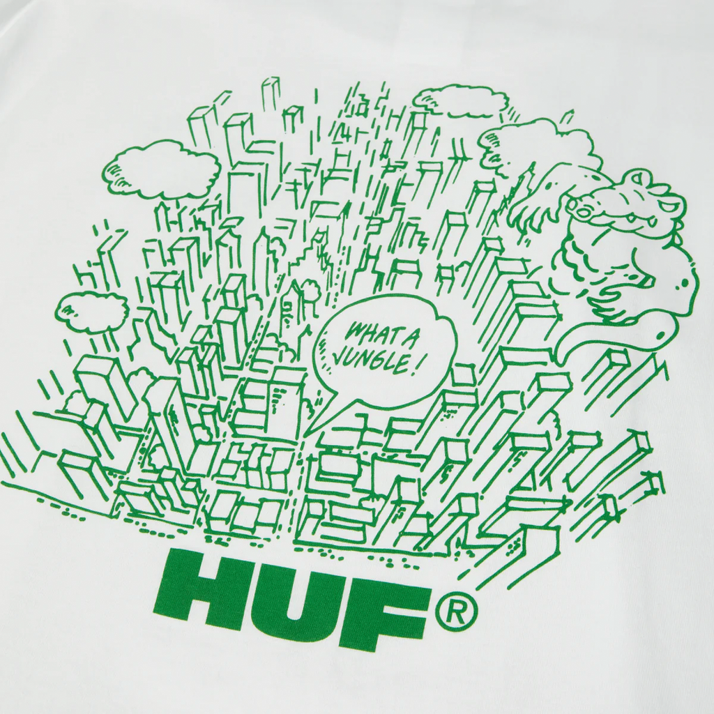 HUF // WHAT A JUNGLE T-SHIRT // WHITE