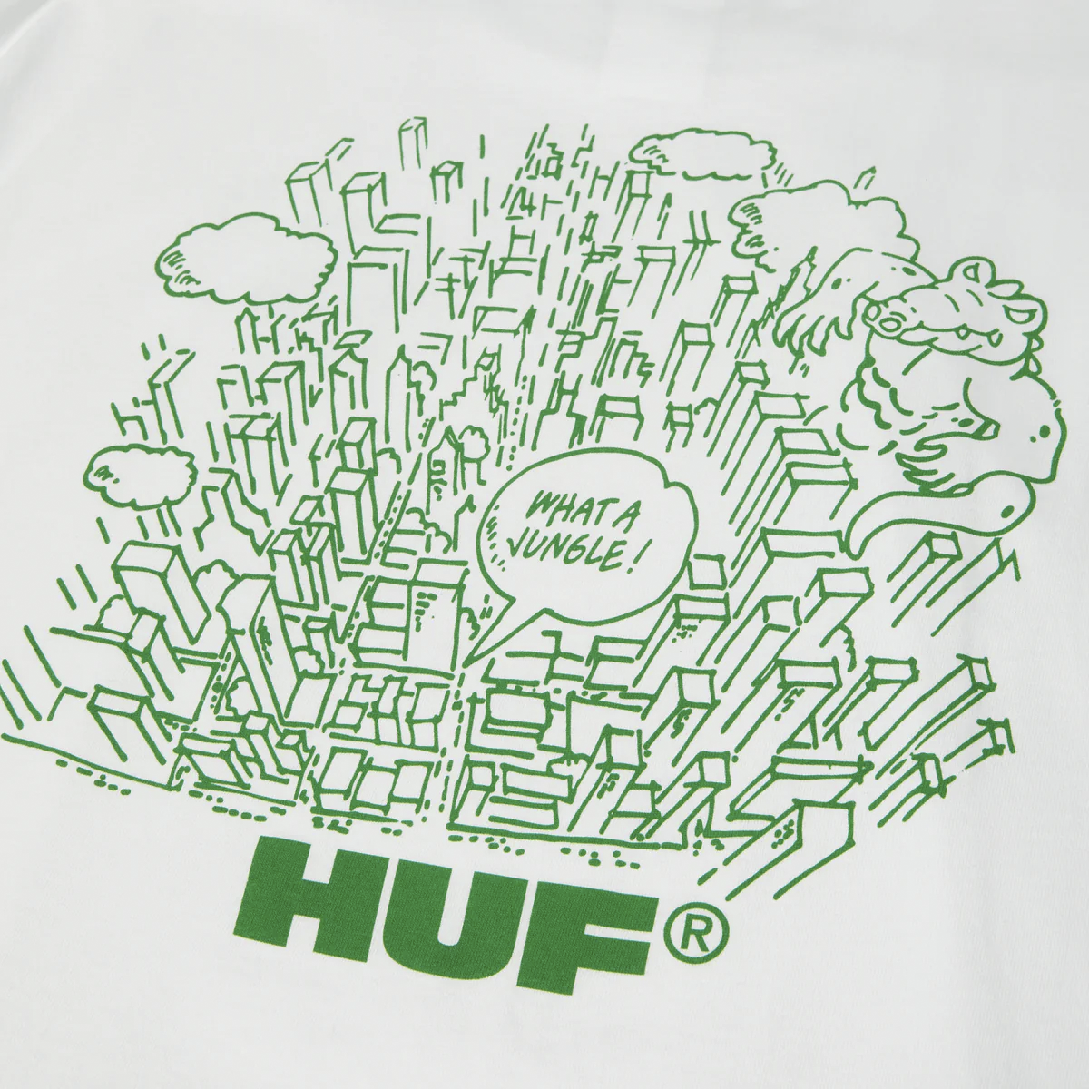 HUF // WHAT A JUNGLE T-SHIRT // WHITE