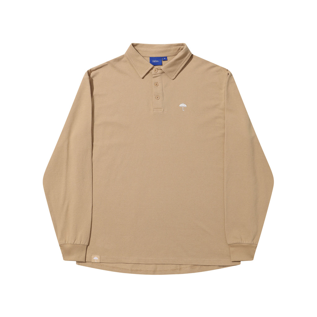 HELAS // CLASSIC PIQUE LS POLO // BEIGE