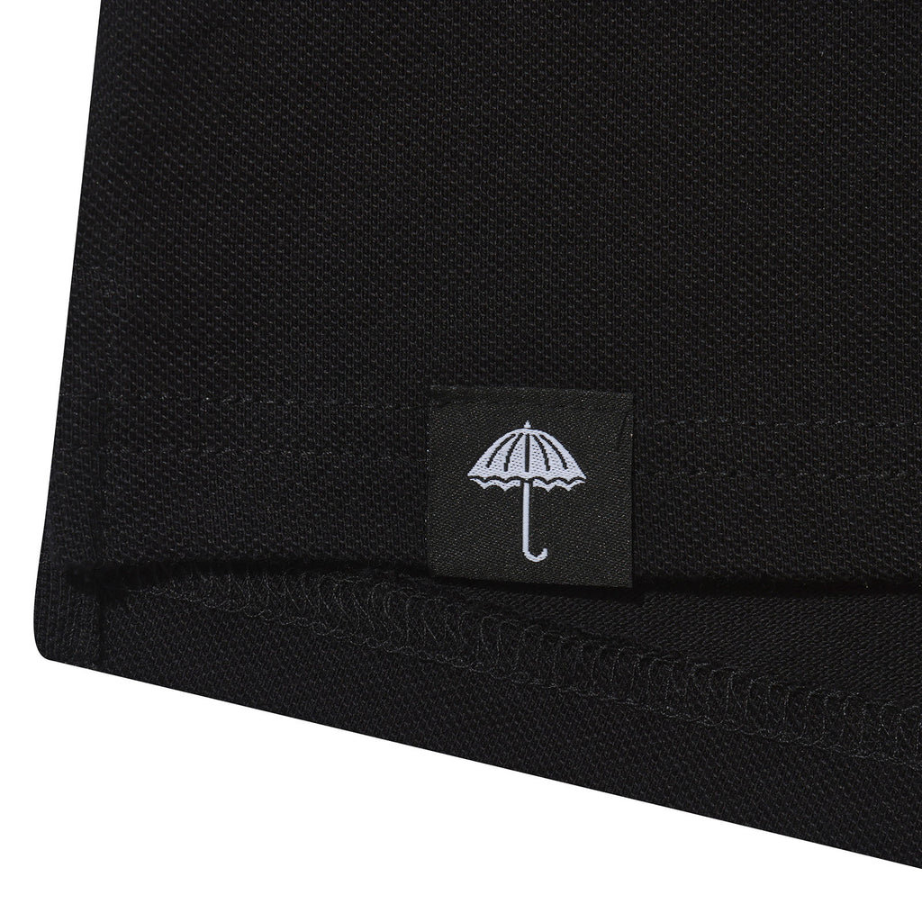 HELAS // CLASSIC PIQUE LS POLO // BLACK