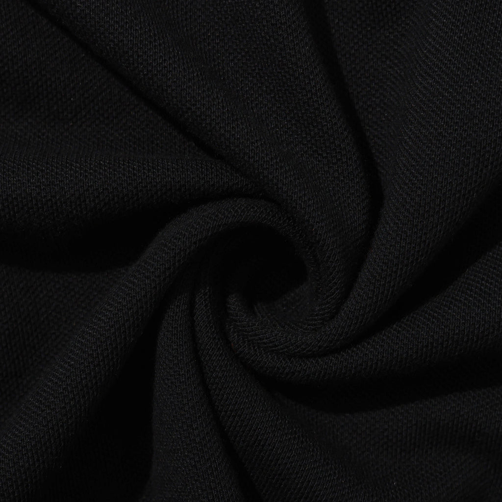 HELAS // CLASSIC PIQUE LS POLO // BLACK