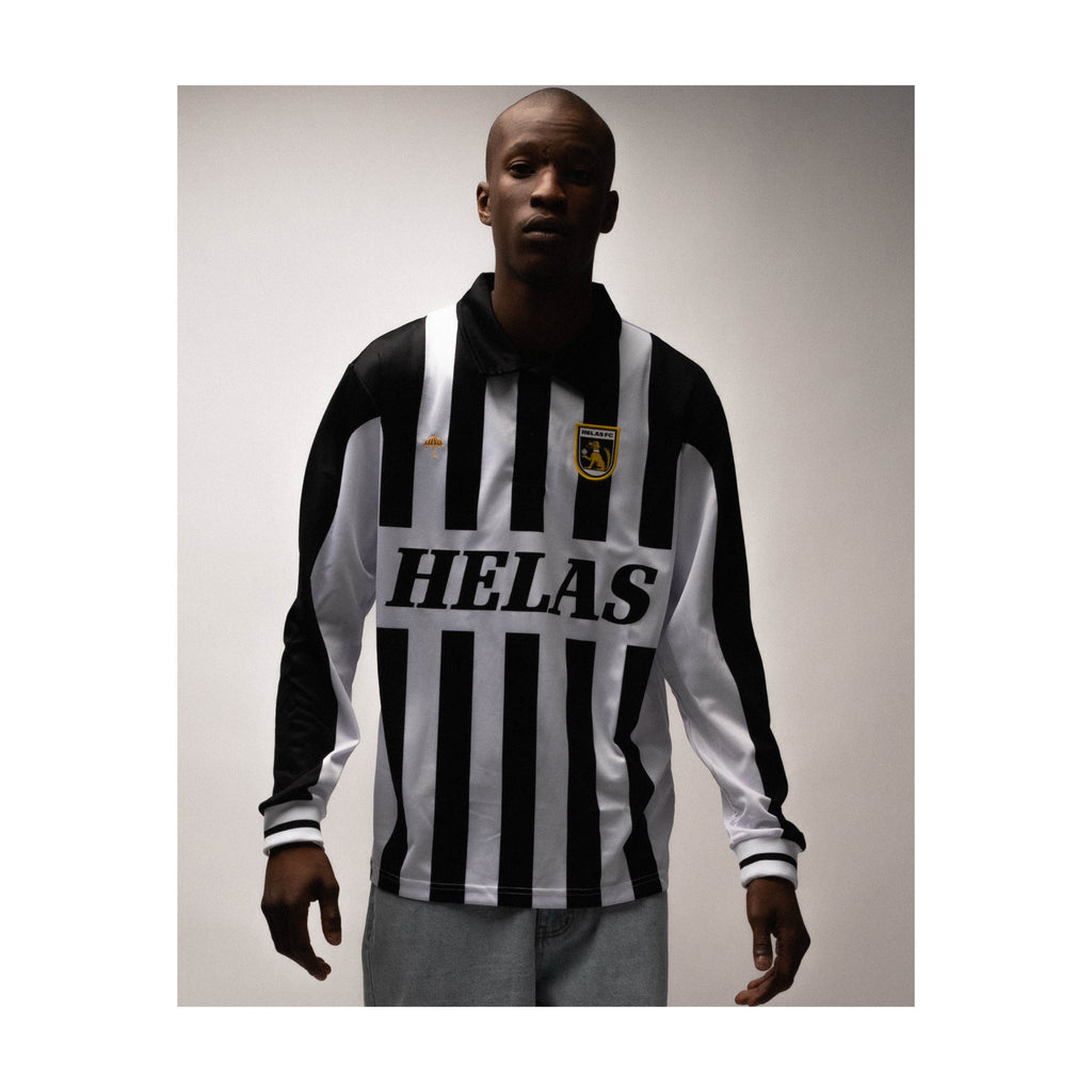 HELAS // FC LS POLO // BLACK WHITE