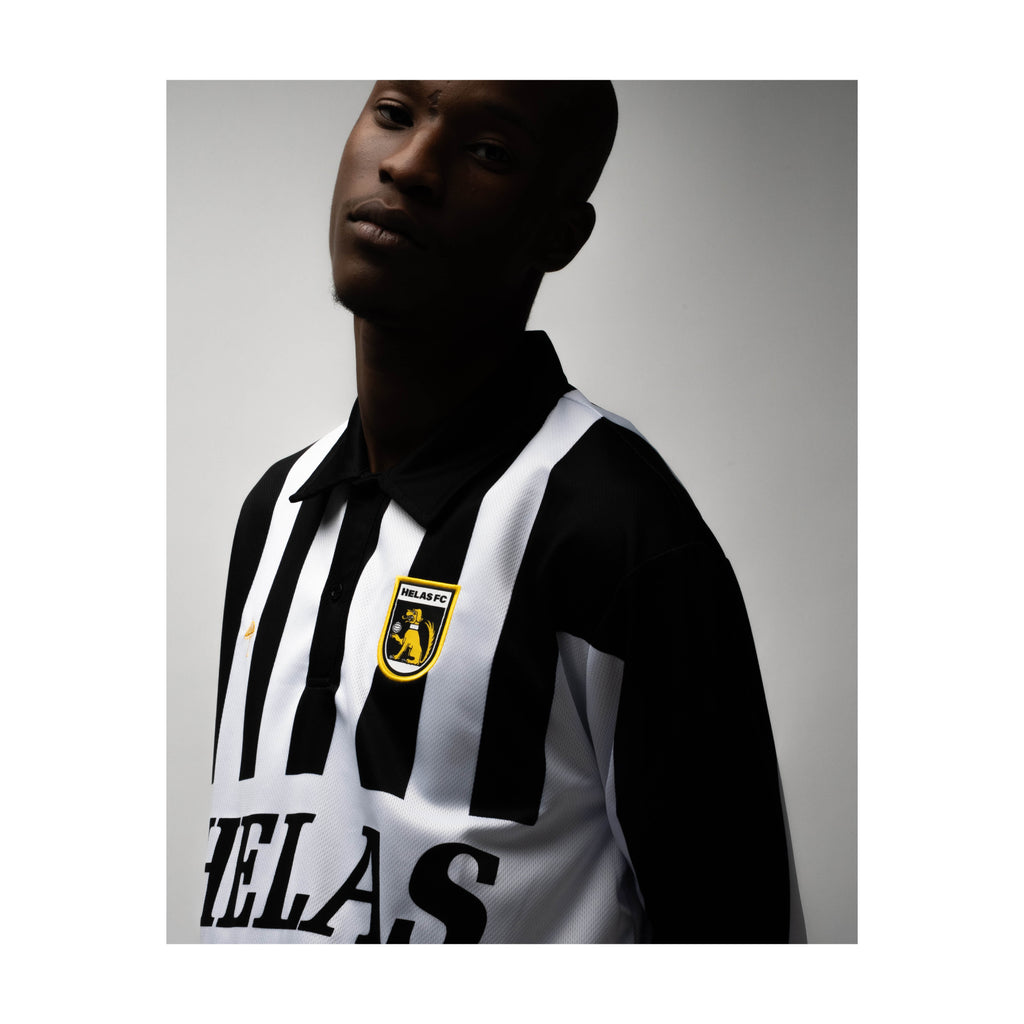 HELAS // FC LS POLO // BLACK WHITE