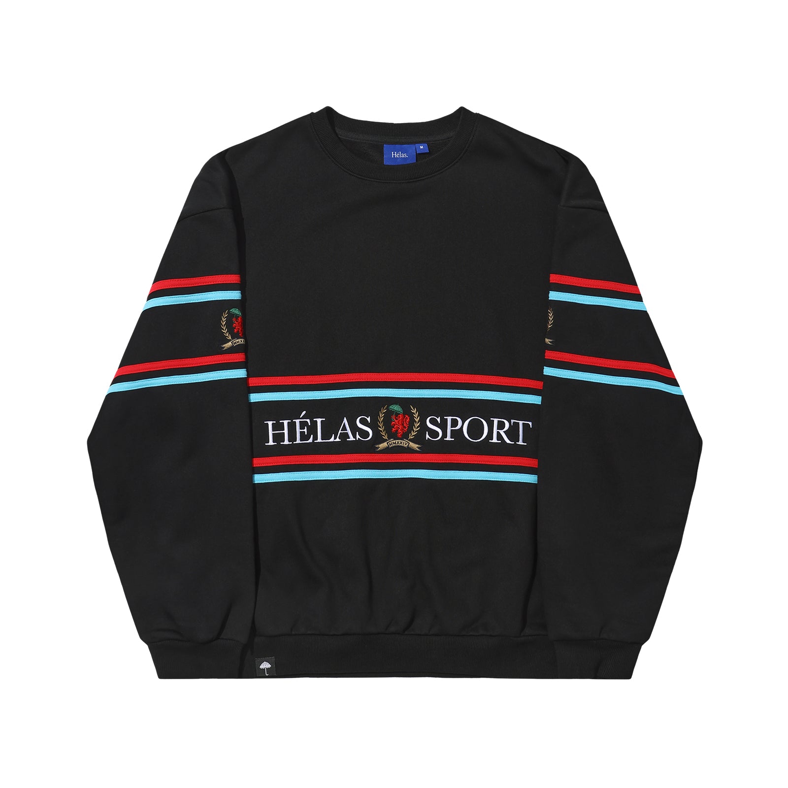 HELAS // SPORT CREWNECK // BLACK