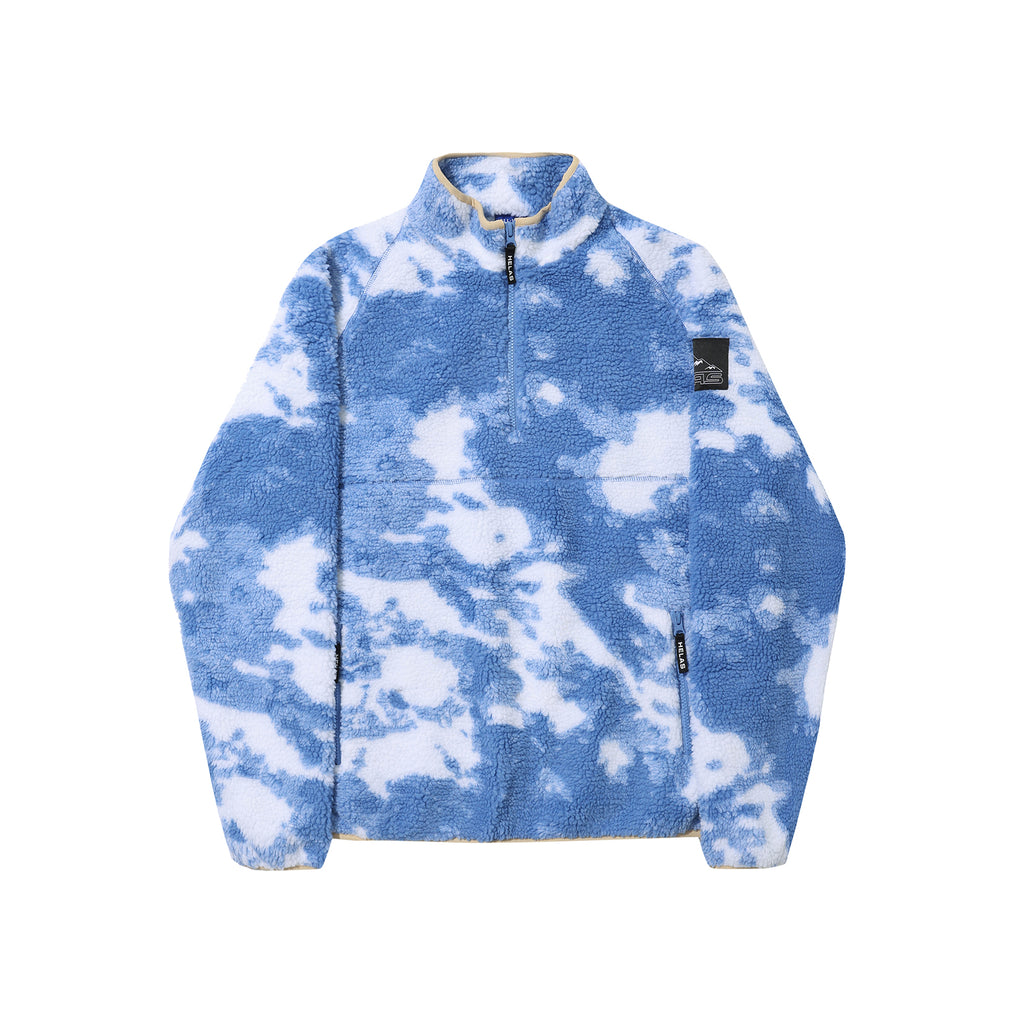 HELAS // MUNDY FLEECE QUARTER ZIP JACKET // BLUE CLOUD