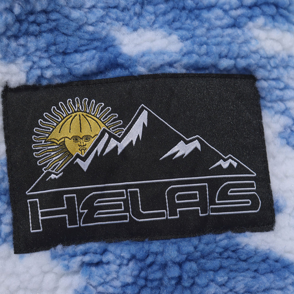 HELAS // MUNDY FLEECE QUARTER ZIP JACKET // BLUE CLOUD