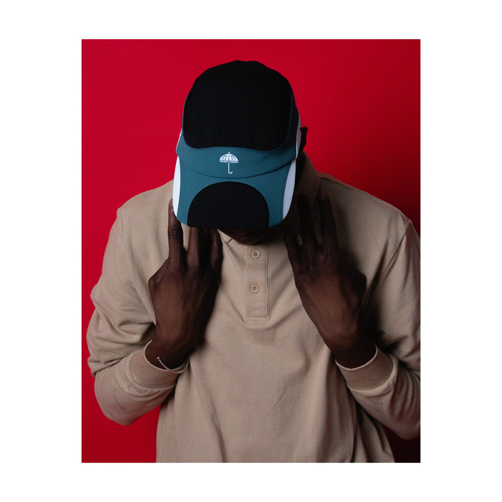 HELAS // READY CAP // BLACK GREEN WHITE