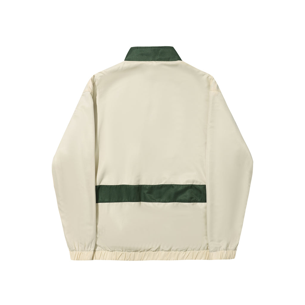 HELAS // REVERSO FLEECE SPORT JACKET // OFF WHITE GREEN