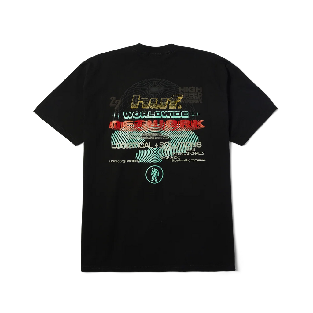 HUF WORLDWIDE NETWORK SS TEE BLACK