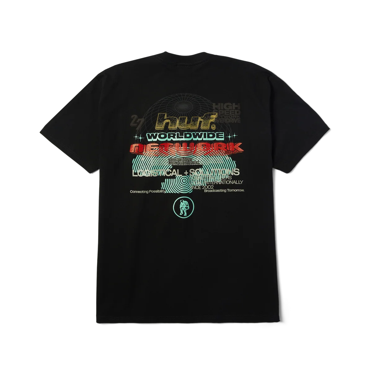 HUF WORLDWIDE NETWORK SS TEE BLACK