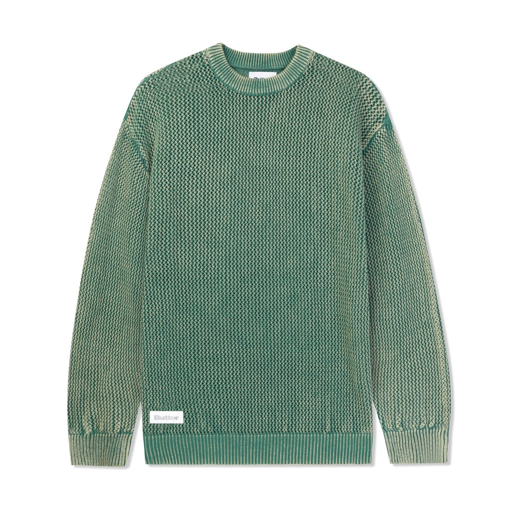 BUTTERGOODS // WASHED KNITTED SWEATER // WASHED ARMY