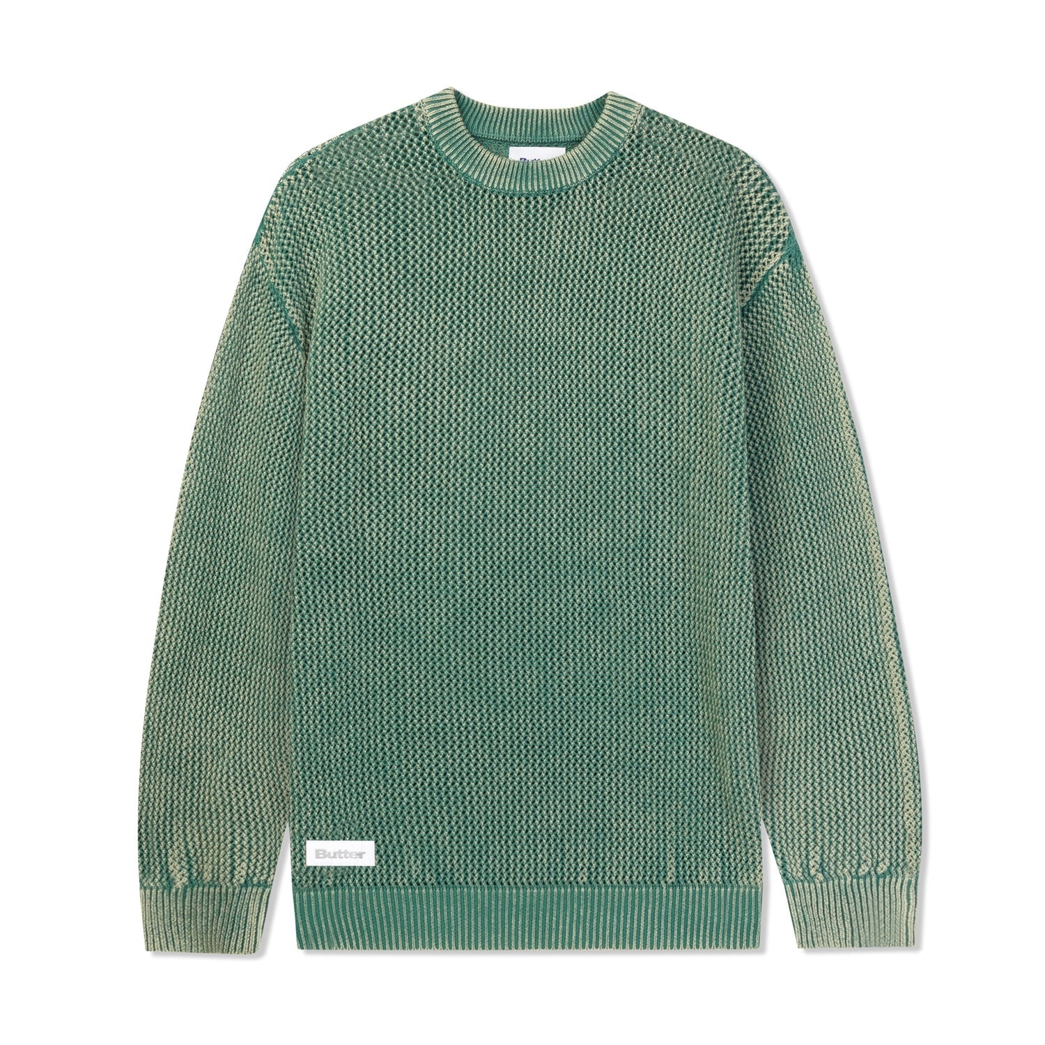 BUTTERGOODS // WASHED KNITTED SWEATER // WASHED ARMY