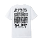 CASH ONLY // WHEELS TEE // WHITE