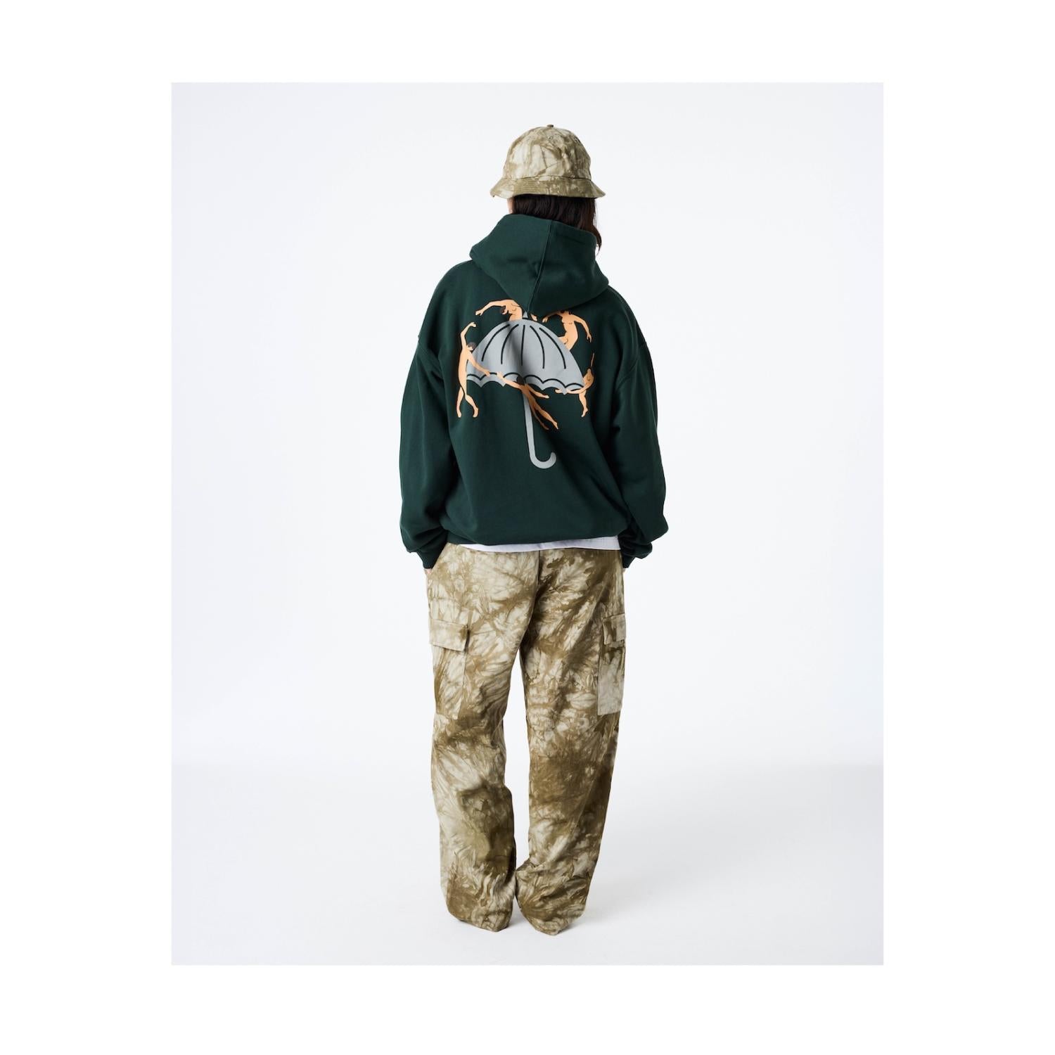 HELAS // HOODIE // DANCING FOREST GREEN