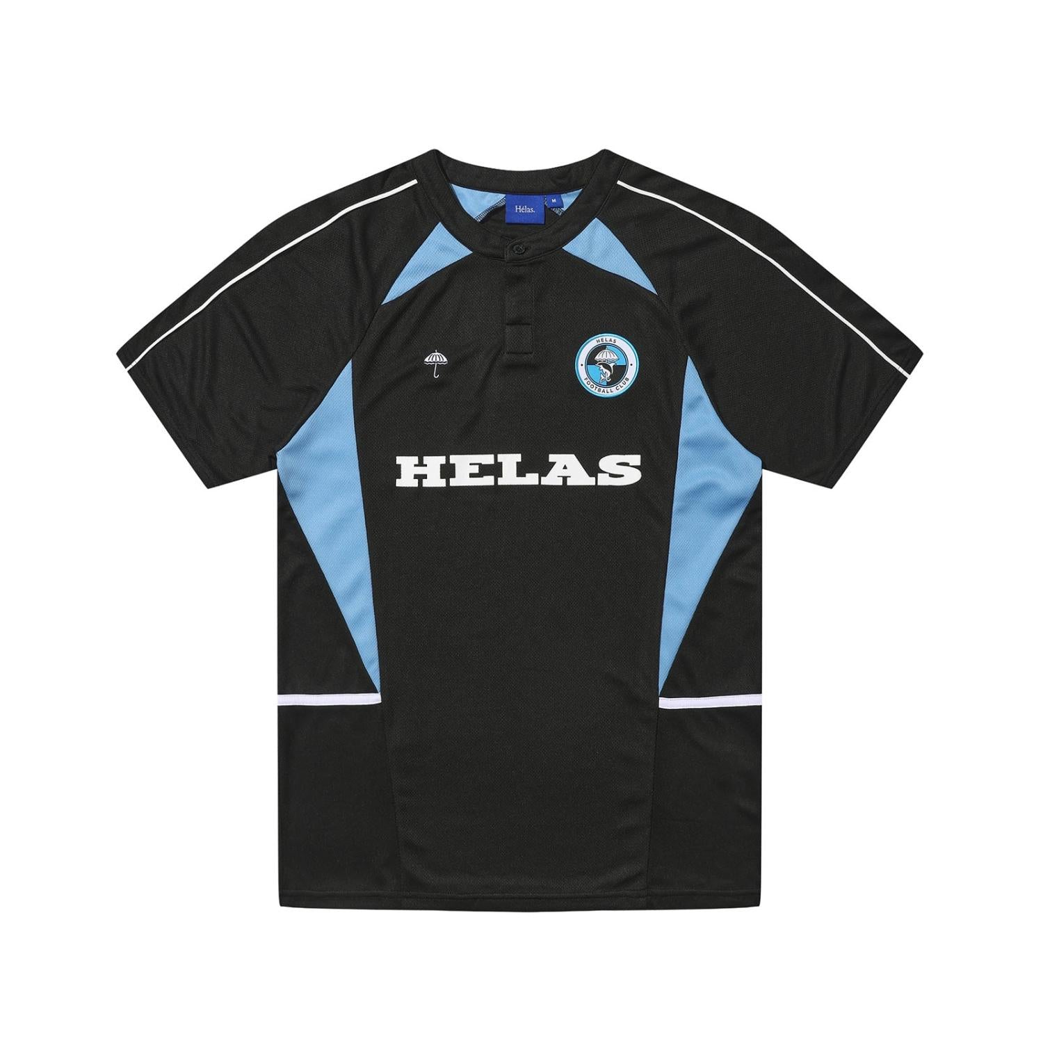 HELAS // JSERSEY // DOLPHIN FOOTBALL POLO BLACK