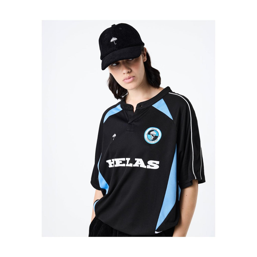 HELAS // JSERSEY // DOLPHIN FOOTBALL POLO BLACK