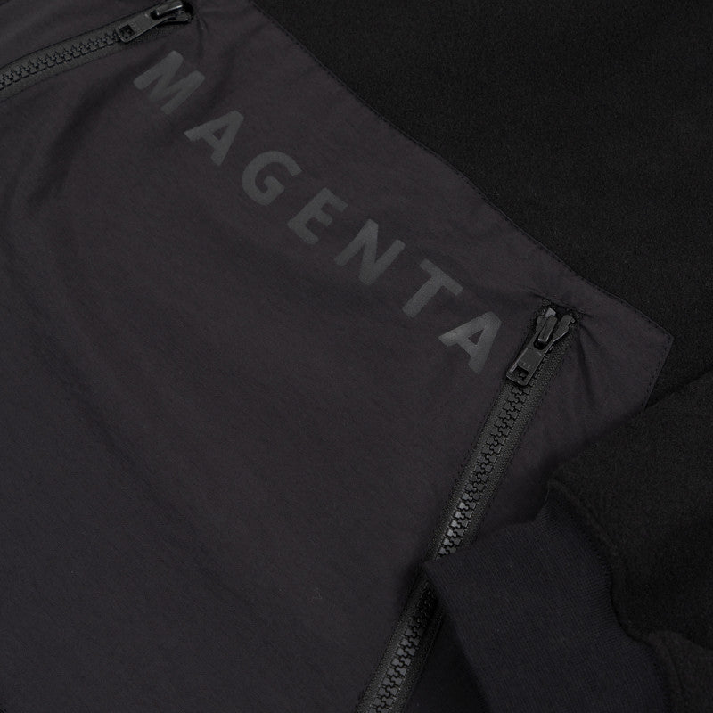 MAGENTA // SAVOIE FLEECE HOODIE // BLACK