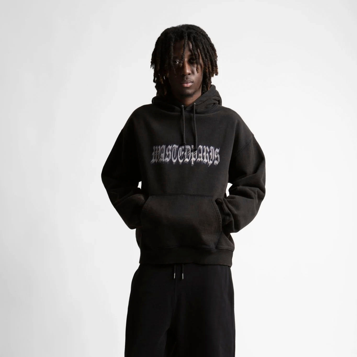 WASTED PARIS // HOODIE // RUN // FADED BLACK