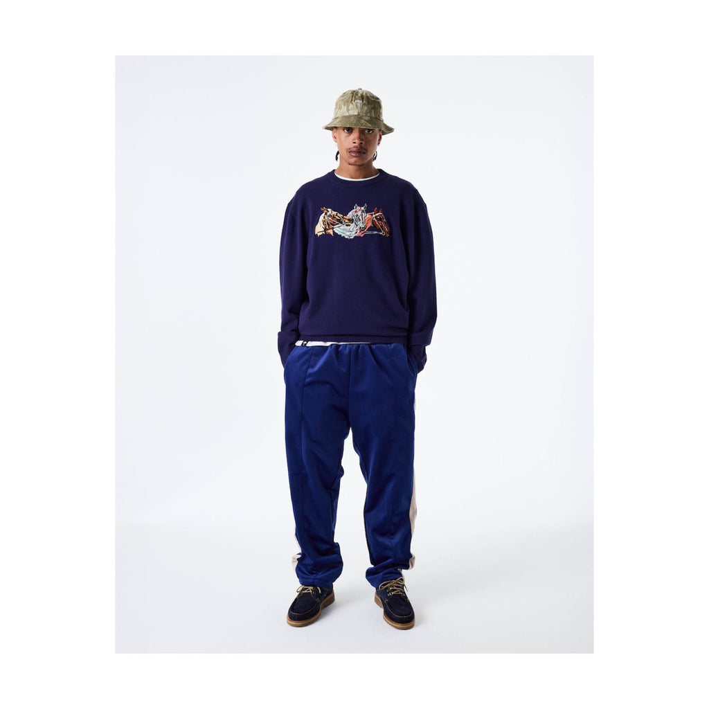 HELAS // CREWNECK // HORSES KNIT NAVY