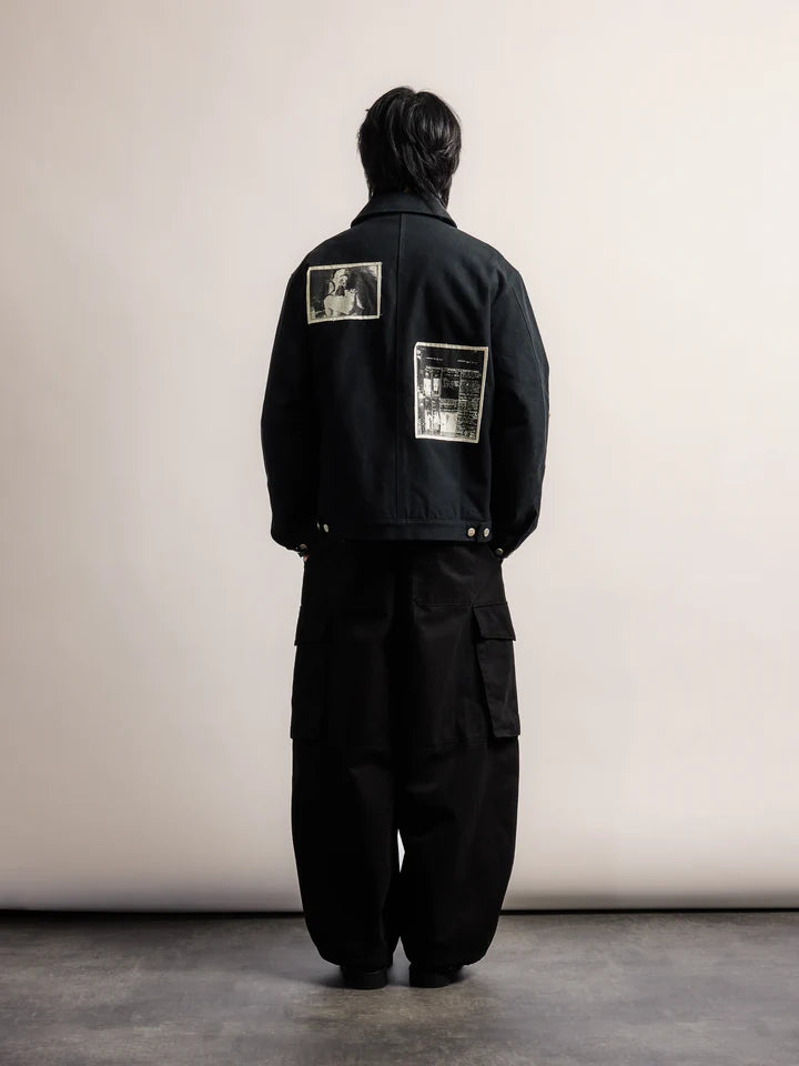 SCRT // QUILTED NEXUS  WORK JACKET // BLACK