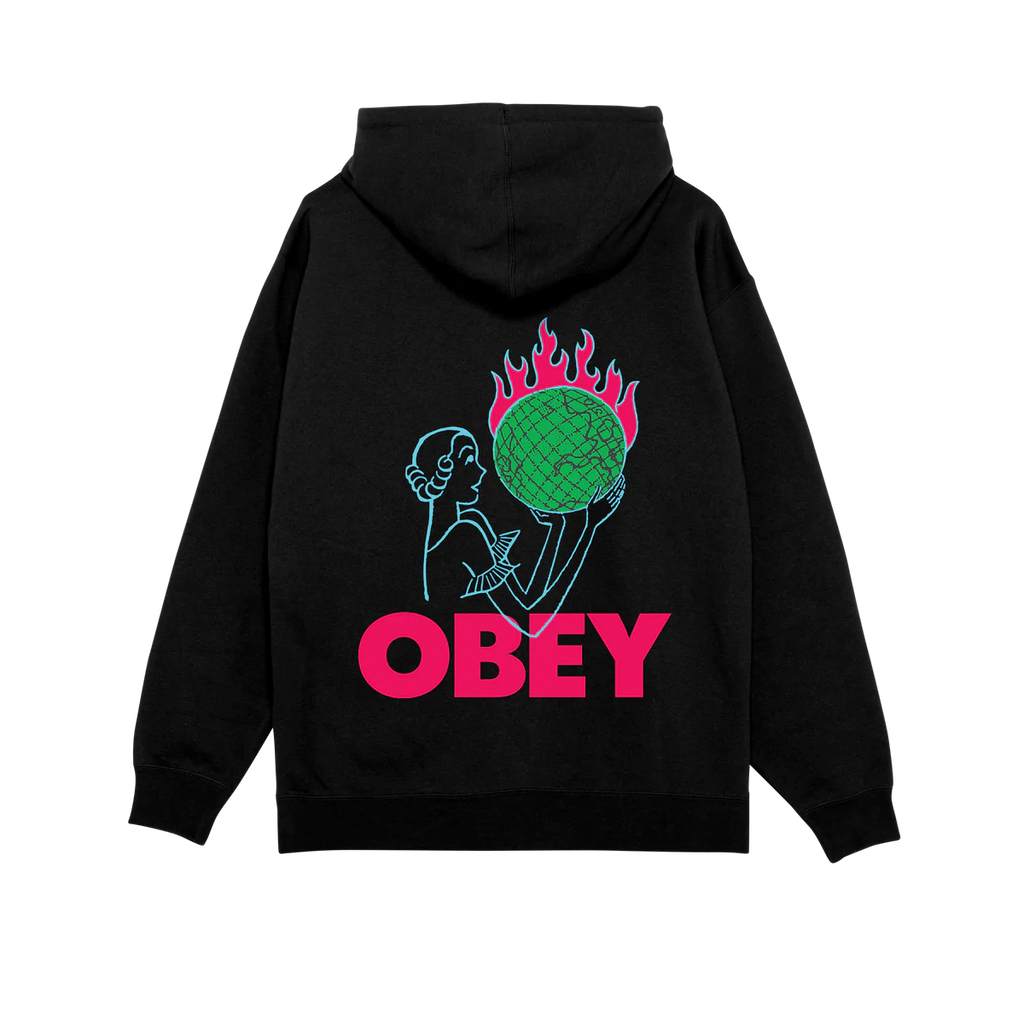 OBEY // WORLD IN FLAMES // BLACK