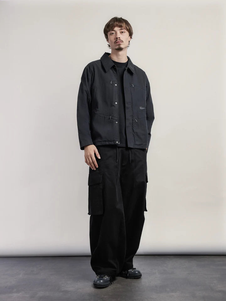 SCRT // NYLON TECHNICAL SHIRT // BLACK