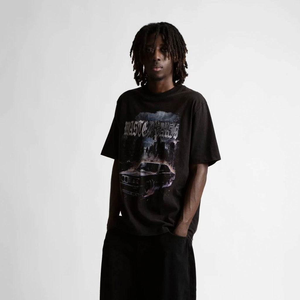 WASTED PARIS // T-SHIRT // RUN // FADED BLACK