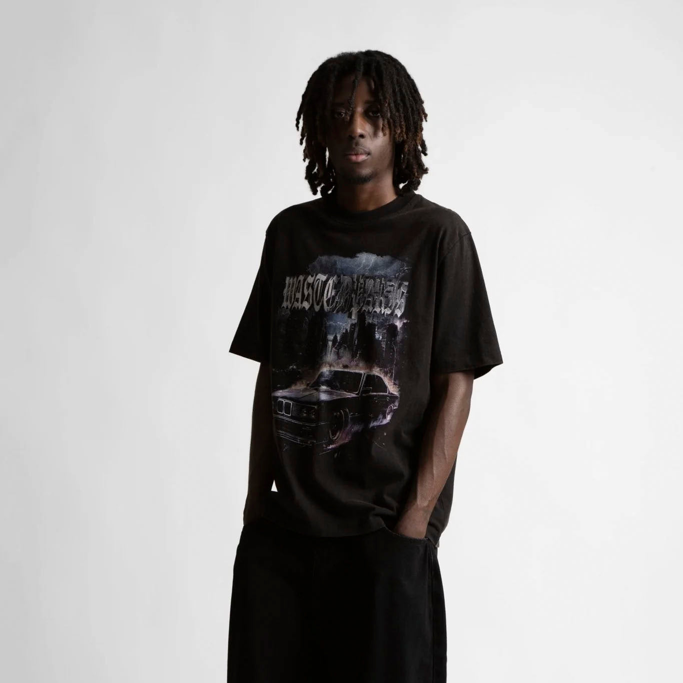 WASTED PARIS // T-SHIRT // RUN // FADED BLACK