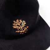 MAGENTA // TREE SNAPBACK HAT // BLACK